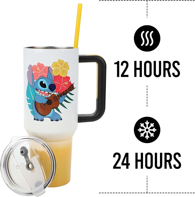 Disney's Stitch Hawaiian 40 Oz. Stainless Steel Tumbler