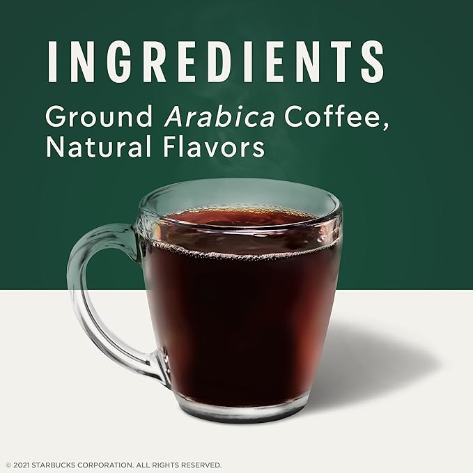 Starbucks Coffee K-Cup Pods, Maple Pecan Flavored Coffee, Naturally Flavored, 100% Arabica, 6 Boxes (60 Pods Total)