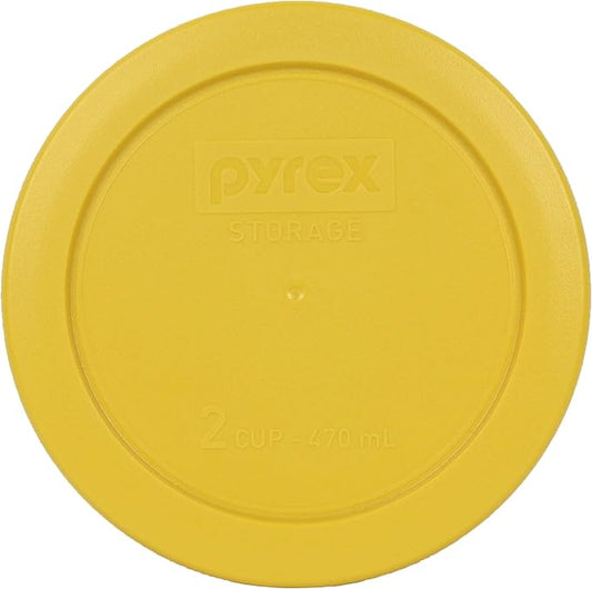 Pyrex 7200-PC 2-Cup Butter Yellow Food Storage Replacement Lid - Made in USA