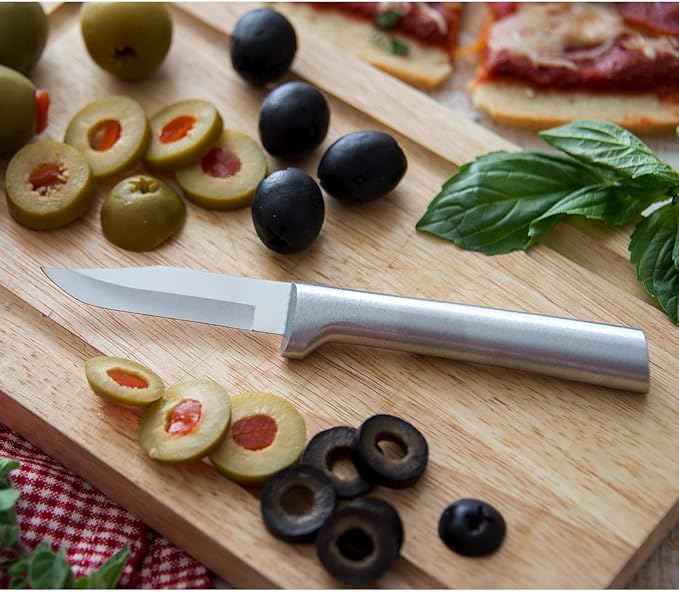 Rada Cutlery 3-Piece Paring Knife Galore Knife Gift Set, Silver Handles