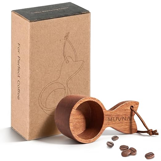 Walnut Coffee Bean Scale with Spray Bottle and Coffee Scoop - Image 4