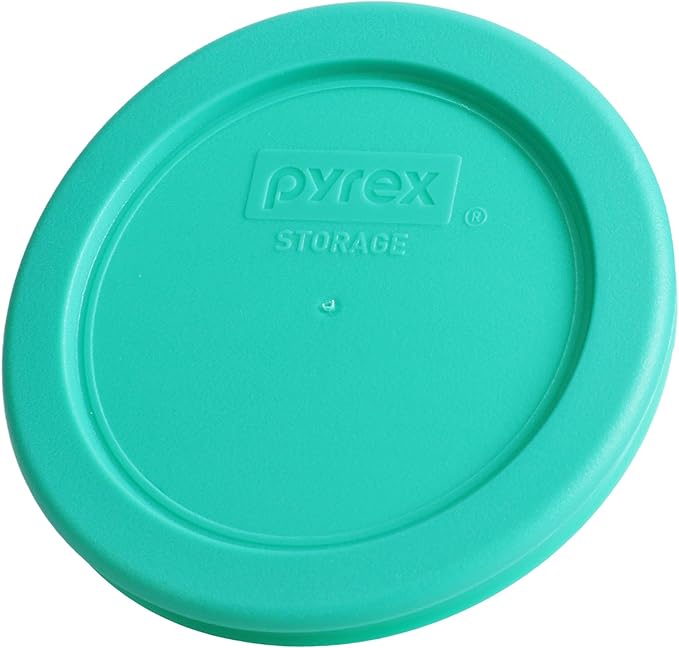 Pyrex 7202-PC 1-Cup Green Food Storage Replacement Lid (4-Pack) - Made in USA