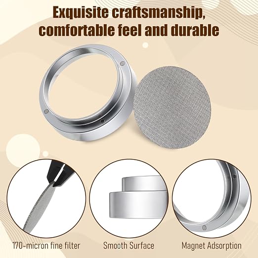 51mm Magnetic Dosing Funnel, Stainless Steel Espresso Dosing Ring - Image 3