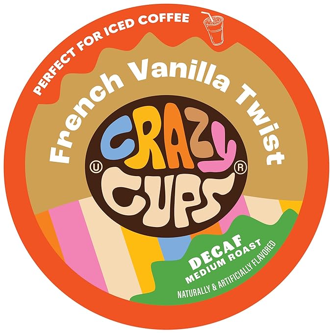 French Vanilla Decaf Flavored Coffee Pods - Amazing Decaf French Vanilla Twist Single-Serve Pods for Keurig K Cup Brewer Machines,22 Count (Pack of 1)