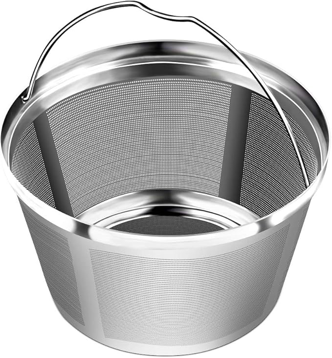 Reusable Basket-Style Permanent Coffee Filters, Perfect Fit 8-12 Cup Mr. coffee, Black and Decker Basket-Style Coffee Maker Filters and Replace Basket Paper Filters (Black and Decker)