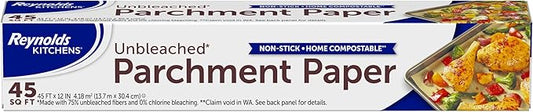 Reynolds Kitchens Unbleached Parchment Paper Roll, 45 Square Feet (Pack of 12)