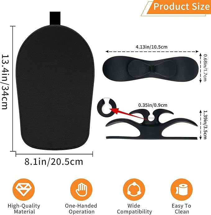 Sliding Mat Compatible with Kitchenaid Mixer with 2 Black Kitchen Accessories, Mixer Slider Mover Pad Compatible with Kitchenaid 4.5-5 Qt Tilt-Head Stand Mixer, Kitchen Aid Mixer Accessories