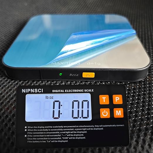 MagiCling Split Smart Food Kitchen Scale – 1g Precision, 22lb/7 Units, Detachable Magnetic Display & Ultra-Slim 14mm Design for Weight Loss, Baking, Cooking, Dieting, Meal Prep