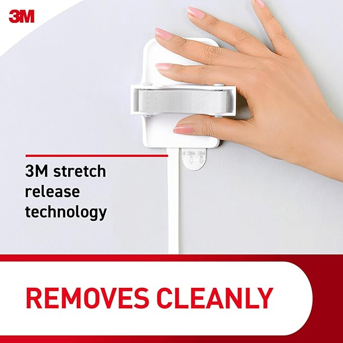 Command Broom and Mop Grippers, 2 Hangers&4 Strips, Damage-Free Hanging Wall Mount Broom & Mop Holder, Household Cleaning Organizer for Organization & Storage, Holds up to 4 lb (Pack of 6)