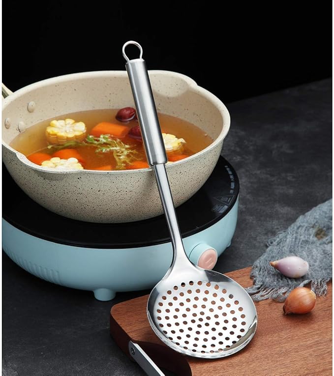 Berglander Skimmer, Stainless Steel Strainer, Cooking Skimmer, Slotted Spoons, For Cooking, Strainer Spoon, Metal Kitchen