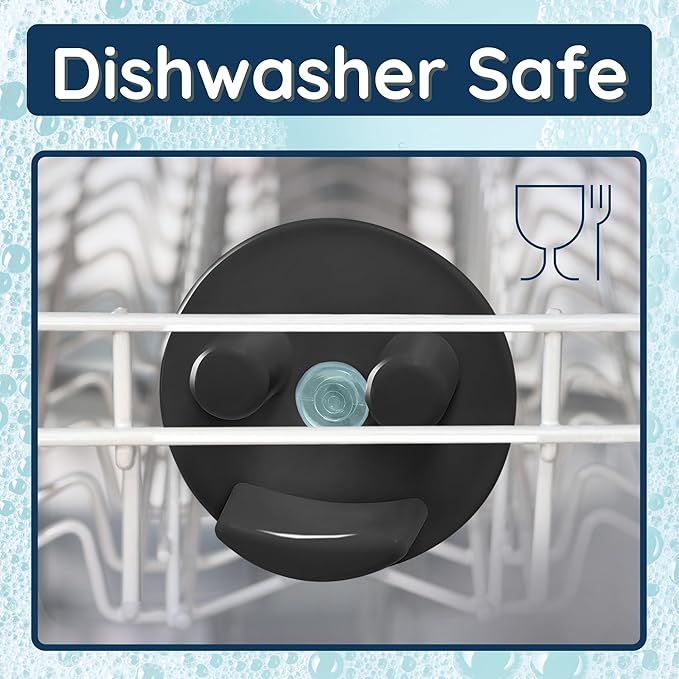 BeraTek Scrub Daddy Sponge Holder for Kitchen Sink - Stop Soggy Sponges, In Sink Sponge Holder with Suction Cup - Sponge Daddy Caddy, Scrub Mommy Compatible - Black, 1 Pack