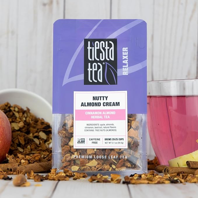 Tiesta Tea - Herbal Tea Gift Box, Loose Leaf, Medium to Non-Caffeinated Variety Pack, Make Hot & Iced, 3 Pouches of Assorted Blends with Herbal, White & Fruit Bags