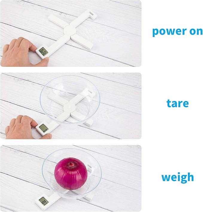 Portable Food Scale Travel Scale for Food, Small Folding Digital Kitchen Scale for Food, Collapsible Mini Pocket Scale Grams and Ounces, Perfect for Diet Calorie Control Compact Kitchen, X White