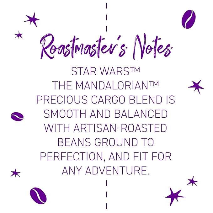 Joffrey's Coffee - Star Wars The Mandalorian - Precious Cargo Blend, Star Wars Licensed Coffee Collection, Artisan Medium Roast, Rich & Smooth Taste, Brew or French Press (Whole Bean, 11oz)