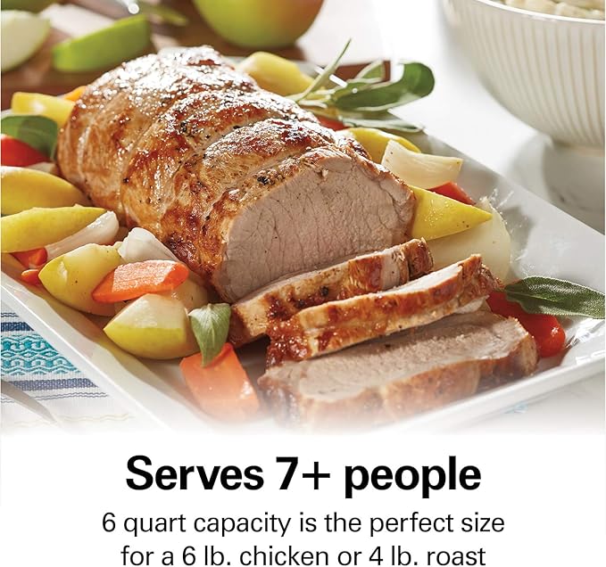 Hamilton Beach 33662 Programmable Slow Cooker with 6 Quart Stovetop-Safe Sear & Cook Crock, Silver