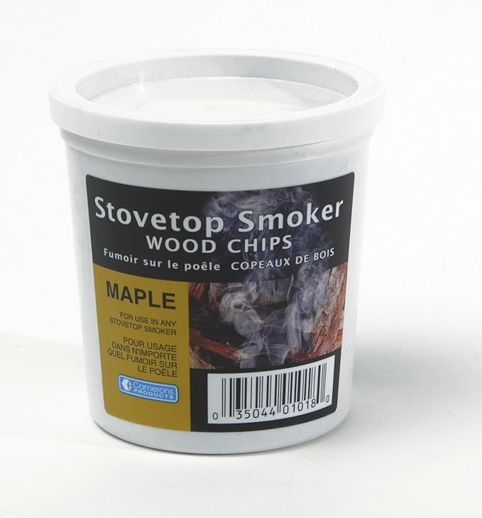 Camerons Smoking Chips - (Maple) Kiln Dried, 100% Natural Extra Fine Wood Smoker Sawdust Shavings - 1 Pint Barbecue Chips - (0.473176 L) [Packaging May Vary]