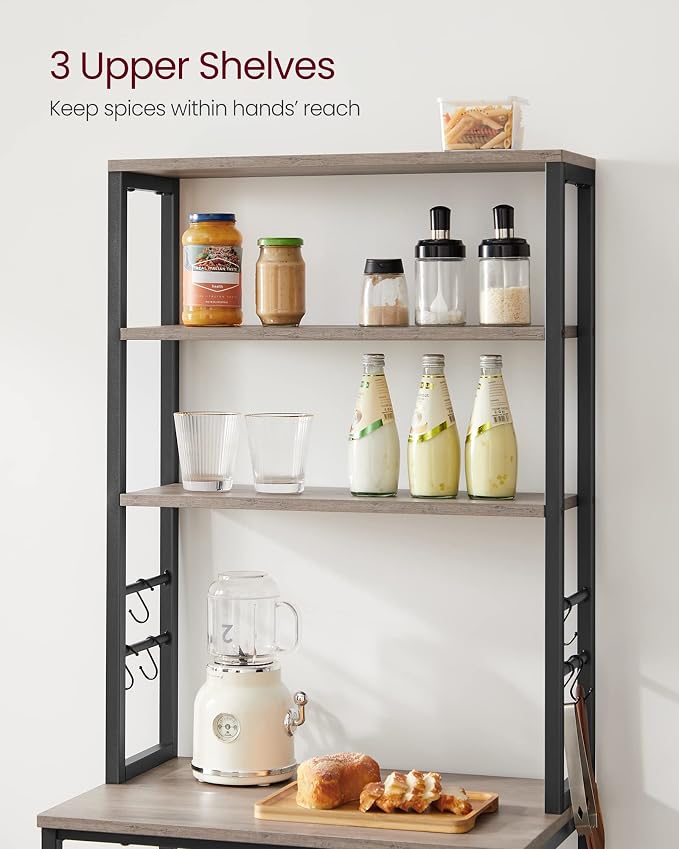 VASAGLE Coffee Bar, 23.6 Inches Baker's Rack - Image 4