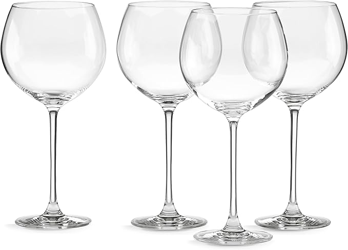 Lenox Tuscany Classics 4pc Beaujolais Wine Glass, 3.05 LB, Clear,27 fl oz