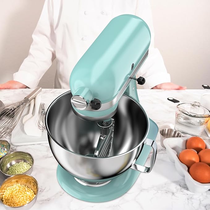 Stainless Steel Beater for KitchenAid 4.5/5QT Tilt Head Stand Mixer, Mixer Paddle for 4.5/5 Quart Tilt Head Stand Mixer, Mixer Attachment for KitchenAid, Dishwasher Safe, Silver