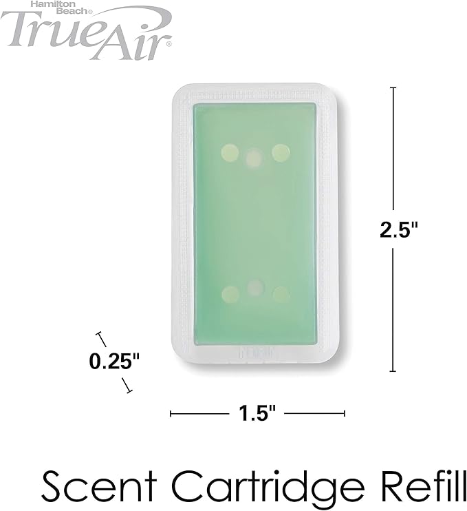 Hamilton Beach TrueAir Green Meadow Air Purifier Freshener Scent Refill, 3-Pack