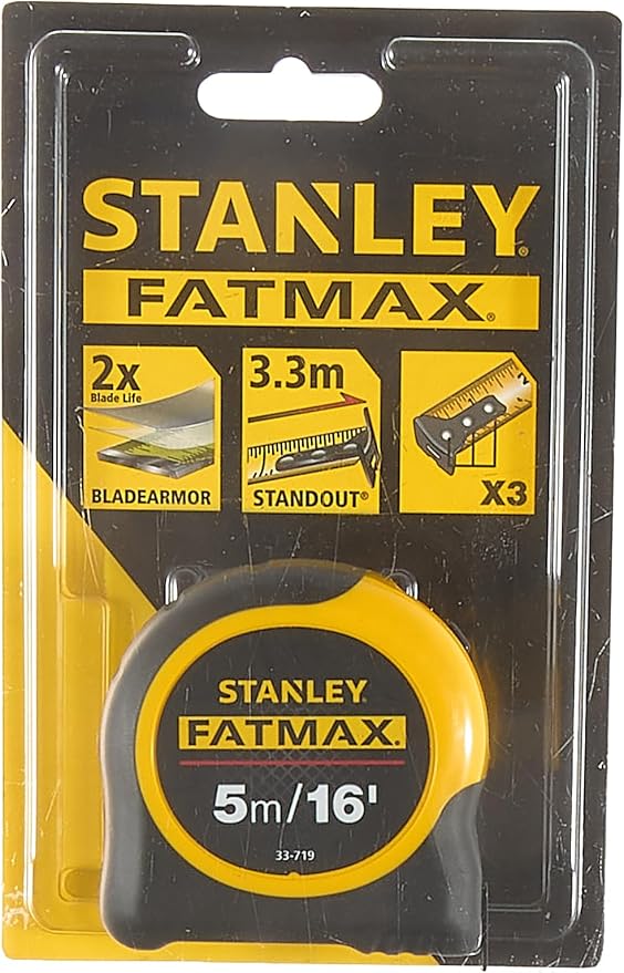STANLEY FATMAX Classic Tape with Blade Armor, 5m/16ft