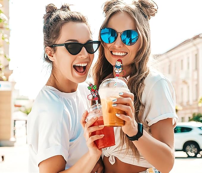 Silicone Straw Caps for 10mm Tumblers | Reusable Dust-Proof Toppers Fits Stanley 30oz & 40oz Cups Large Handle Model (red)