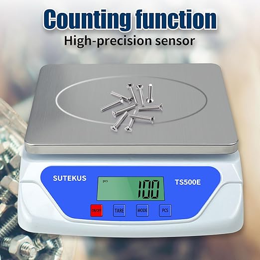 Sutekus Digital Scales 0.04oz to 55lbs - Precise Kitchen Scale for Cooking, Home & Postal