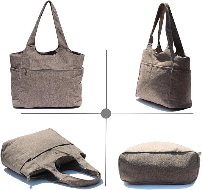 ESVAN Yoga Tote Bag Mat bag Women Shoulder Bags Carryall Tote - Image 7