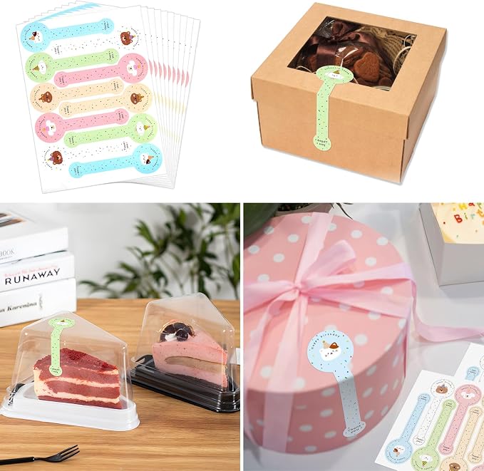 300pcs Happy Birthday Handmade Lollipop Baking Stickers - Image 6