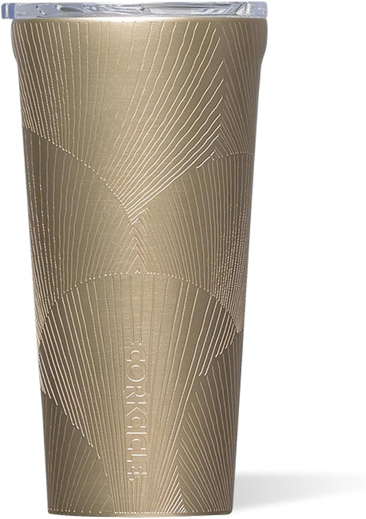 Corkcicle Classic Tumbler - Keeps Drinks Cold for 9 Hours & Hot for 3 - Triple-Insulated Stainless Steel - Holiday Tumbler Gift - 16 oz - Champagne Dreams