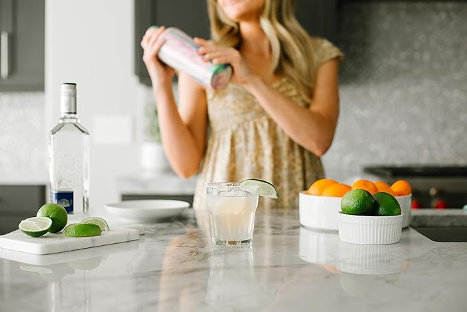 Simple Modern Cocktail Shaker Set with Jigger Lid | Stainless Steel Boston Shaker Insulated Martini Mixer for Mocktails | Gifts for Men Women Him Her | Classic Collection | 20oz | Lavender Mist