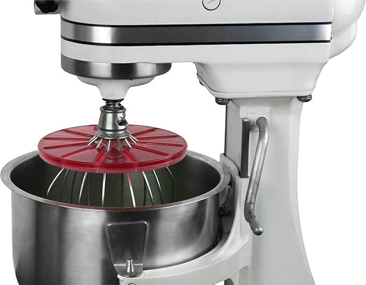 Whisk Wiper® PRO compatible with KitchenAid Bowl-Lift Stand Mixers - Mix Without The Mess - The Ultimate Stand Mixer Accessory - Only Compatible With 6-Wire Whisks (Color: Red)