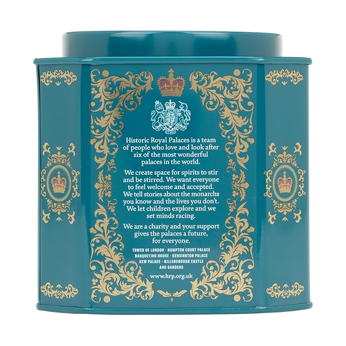 Harney & Sons HRP Earl Grey Imperial Tea Tin | 30 Sachets, Historic Royal Palaces Collection (Tin Design May Vary)