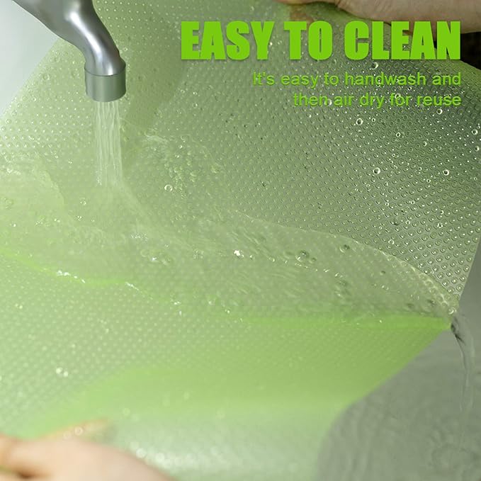 Refrigerator Liners, 7 PCS EVA Fridge Liner Refrigerator Mats for Shelves Washable Shelf Liner for Drawer Kitchen Cupboard Table Vegetables Pads, Easy to Clean Waterproof Placemats 17.7 x 11.4 Inches