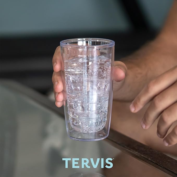 Tervis Tropical Animal Collection Made in USA Double Walled Insulated Tumbler Travel Cup Keeps Drinks Cold & Hot, 16oz, Crab
