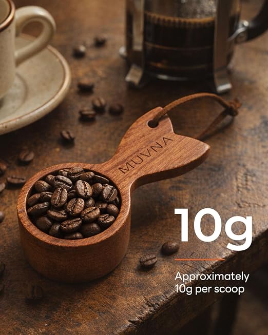 Walnut Coffee Bean Scale with Spray Bottle and Coffee Scoop - Image 6