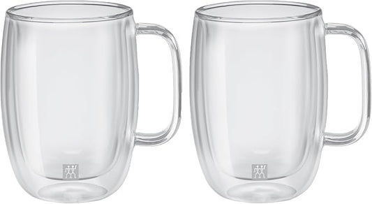 ZWILLING Sorrento Plus 2-pc Double-Wall Glass Latte Mug Set