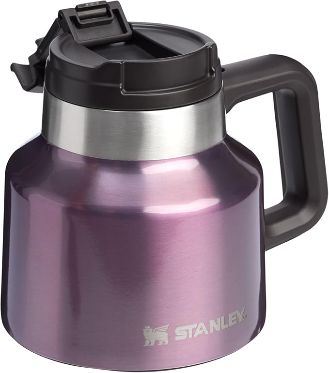 STANLEY Tough-To-Tip Admiral's Mug 20 oz | Twist-on Flip Open Lid | Wide Body with Non-Skid Rubber Base | Insulated Stainless Steel Coffee Cup | BPA-Free