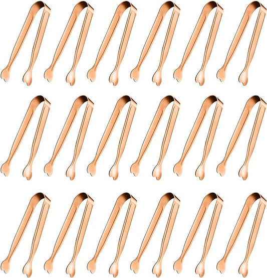 Mini Serving Tongs, Anytrp 18-Packs Stainless Steel Sugar Tongs, 4.3inch Ice Tongs Kitchen Tong Appetizers Tong for Coffee Bar, Tea Party, Desserts Party, Sugar and Ice Bucket