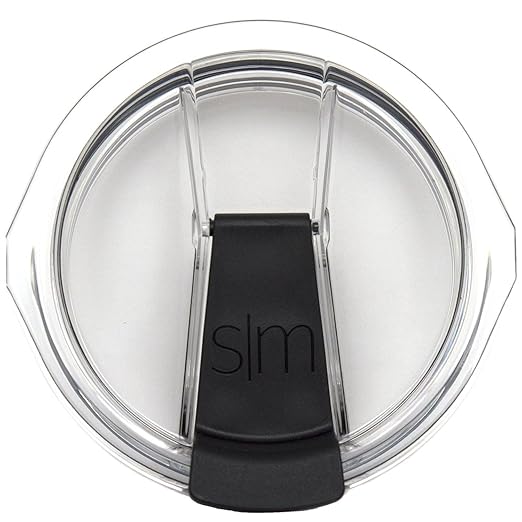 Simple Modern Slim Cruiser Tumbler Flip Lid | Reusable Replacement Press in Lid for Insulated Travel Mug Stainless Steel Water Bottle | Slim Cruiser Collection | Clear