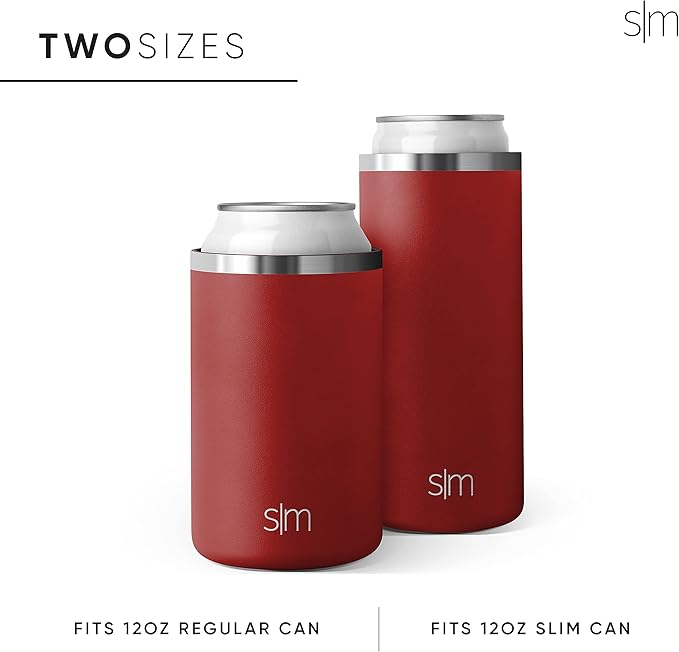 Simple Modern Officially Licensed NFL New York Giants Gifts for Men, Women, Dads, Fathers Day | Insulated Ranger Can Cooler for Standard 12oz Cans - Beer, Seltzer, and Soda
