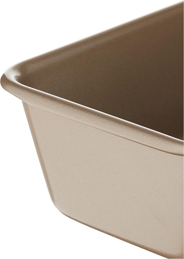 Cuisinart 9-Inch Chef's Classic Nonstick Bakeware Loaf Pan, Champagne (Pack of 2)