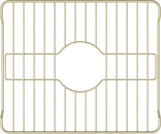 Better Houseware Sink Protectors for Kitchen Sink, Protective Metal Grid, 16x12.3x1 inches, Almond Kitchen Sink Mat to Shield Sink Base from Scratches, Rust-Resistant Coating, M