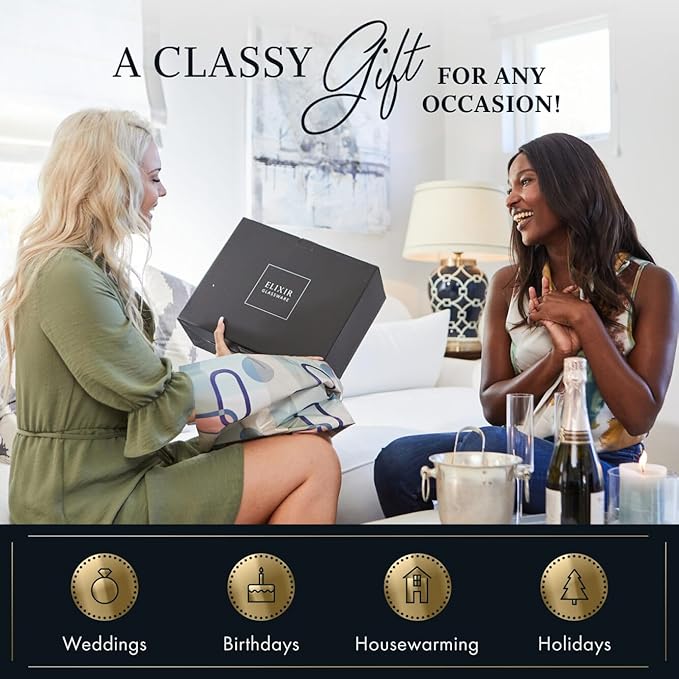 ELIXIR GLASSWARE Double Wall Espresso Shot Glass - 5.4 oz - Set of 2 Glass Coffee Mugs - Double Walled Glass Coffee Mugs, Insulated Clear Glass Espresso Mugs, Double Wall Insulated Glasses