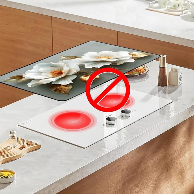Stove Top Cover for Electric Stove, 28.35 x 20.47 in Glass Stove Top Cover - Image 7