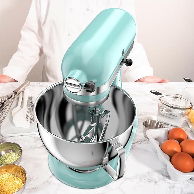 Beater for KitchenAid 4.5/5QT Tilt Head Stand Mixer, Stainless Steel Mixer Paddle for 4.5/5 Quart Tilt Head Stand Mixer, Mixer Attachment for KitchenAid, Dishwasher Safe, Silver