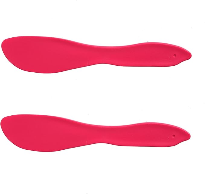 LINDEN SWEDEN Multi Purpose Spreaders Set of 2, Pink - Versatile Butter Knife for Soft Cheese, Peanut Butter, Frosting and More - BPA-Free - Made in Sweden