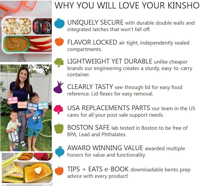 Snack Containers - Small Bento Lunch Box for Kids Girls Boys Toddlers | MINI Leakproof Boxes, Baby Bentobox for School Daycare Travel, Portion Containers, 2 pack, Red Navy Blue