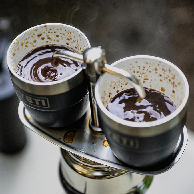 YETI Rambler 4 oz Stackable Cup, Stainless Steel, Vacuum Insulated Espresso/Coffee Cup, 2 Pack