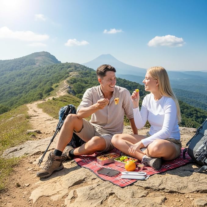 LEAK Proof Stackable Stainless Steel Bento Box |Stainless Steel Lunch Box Adult| Metal Bento box|Metal Japanese Lunch Container |large compartment| Korean bentobox| Non toxic|Microwave safe